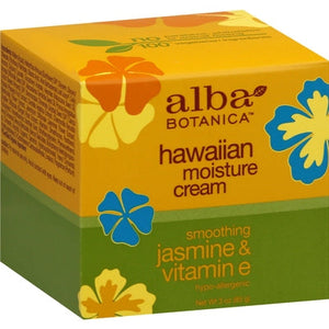 Alba Botanica Moisture Cream Smoothing Jasmine & Vitamin E Hawaiian 1/3 oz [UNFI-CARLISLE #3211349] T