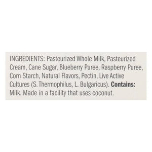 La Fermiere Yogurt Creamy Whole Milk Raspberry Blueberry 6/5.6 OZ [UNFI #2327914] [ebt]