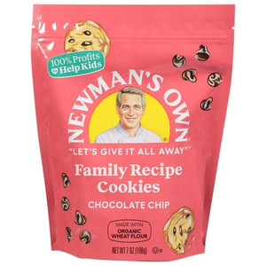 Newmans Own Cookies Family Recipe Chocolate Chip 6/7 OZ [UNFI #0426387] [ebt]