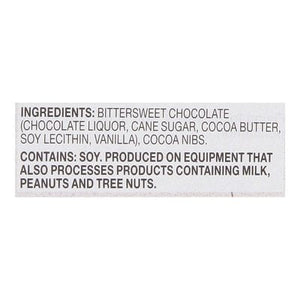 Endangered Species Chocolate Dark Chocolate Cacao Nibs 72% Cocoa 12/3 OZ [UNFI #540971] [ebt] T