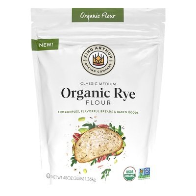 King Arthur Flour Rye Flour Organic Classic Medium 4/48 OZ [UNFI #2624732] [ebt]
