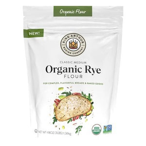 King Arthur Flour Rye Flour Organic Classic Medium 4/48 OZ [UNFI #2624732] [ebt]