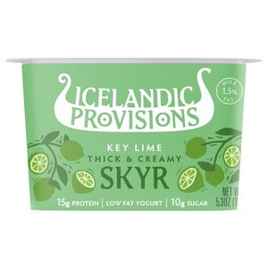 Icelandic Provisions Skyr Low Fat Key Lime Thick & Creamy 12/5.3 OZ [UNFI #2186104] [ebt]