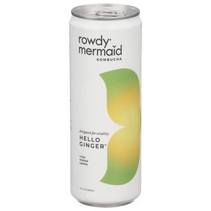 Rowdy Mermaid Kombucha Kombucha Yuzu Ginger Lemon 12/12 OZ [UNFI #2892594] [ebt] T