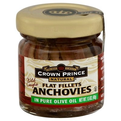 Crown Prince Anchovies Flat Fillets 18/1.5 OZ [UNFI #0798603] [ebt]
