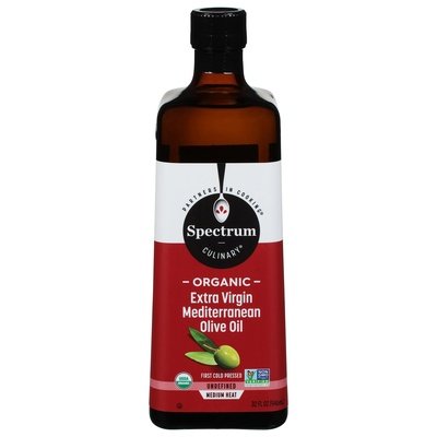 Spectrum Naturals Olive Oil Organic Mediterranean Extra Virgin 6/32 OZ [UNFI #2907756] [ebt]