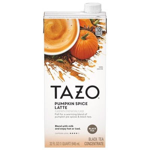 Tazo Black Tea Concentrate Pumpkin Spice Latte 6/32 OZ [UNFI #2746378] [ebt]