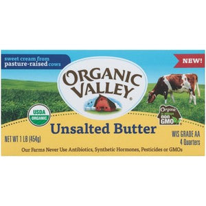Organic Valley Unsalted Butter Quarters 15/1 LB [UNFI #2738193] [ebt]