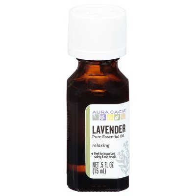 Aura Cacia Essential Oil Pure Lavender Relaxing 1/.5 OZ [UNFI #445122] T