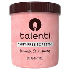 Talenti Gelato E Sorbetto Summer Strawberry Sorbet 8/16 OZ [UNFI  #3054582]