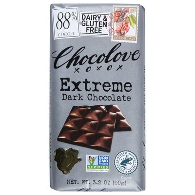 Chocolove Dark Chocolate Extreme 88% Cacao 12/3.2 OZ [UNFI #1815372] [ebt] T