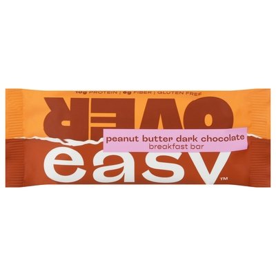 Over Easy Breakfast Bar Peanut Butter Dark Chocolate 12/1.8 OZ [UNFI #2774842] [ebt]