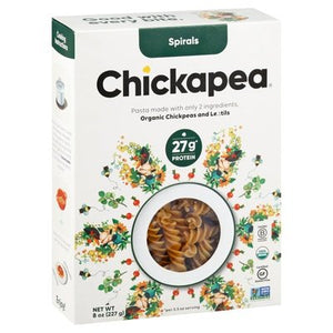 Chickapea Pasta Spirals Organic 6/8 OZ [UNFI #2133130] [ebt]