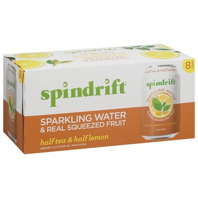 Spindrift Sparkling Water Half Tea & Half Lemon 3/8/12 OZ [UNFI #2685634] [ebt] T