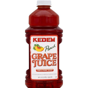 Kedem 100% Juice Pure Grape Peach 8/64 oz [UNFI #0188441 ] [ebt]