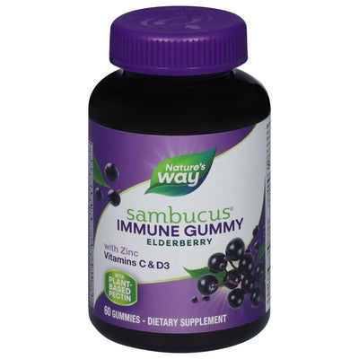 Natures Way Immune Gummy Elderberry Gummies 60 CT [UNFI #1606904] T