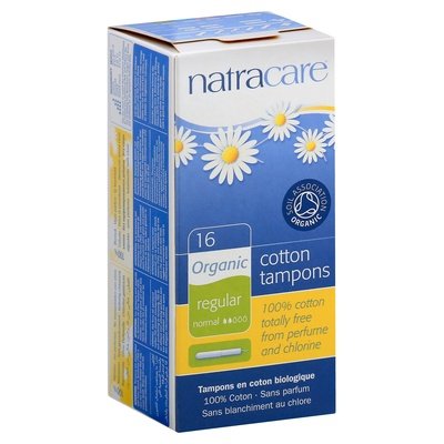 Natracare Tampons Cotton Organic Regular 16 Ct [UNFI #0639740] T