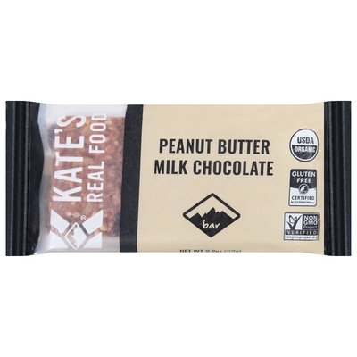 Kates Real Food Bar Peanut Butter Milk Chocolate 12/2.2 OZ [UNFI #2337939] [ebt]