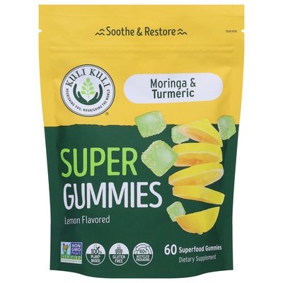 Kuli Kuli Super Gummies Moringa & Turmeric Lemon Flavored 60 CT [UNFI #2823862] T