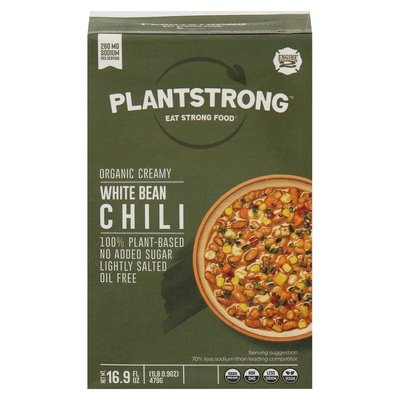 Plantstrong Chili Organic Creamy White Bean 6/16.9 OZ [UNFI #2762391] [ebt]