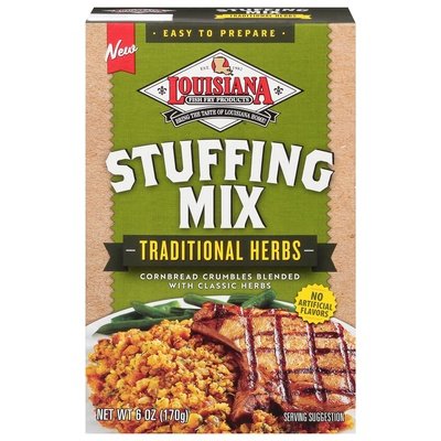 Louisiana Fish Fry Stuffing Mix Traditional Herbs 6/6 OZ [UNFI #2888840] [ebt]