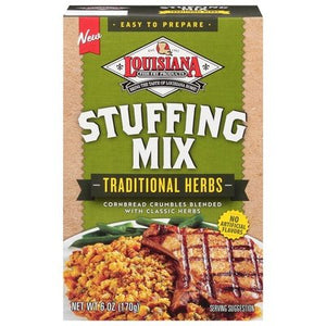 Louisiana Fish Fry Stuffing Mix Traditional Herbs 6/6 OZ [UNFI #2888840] [ebt]