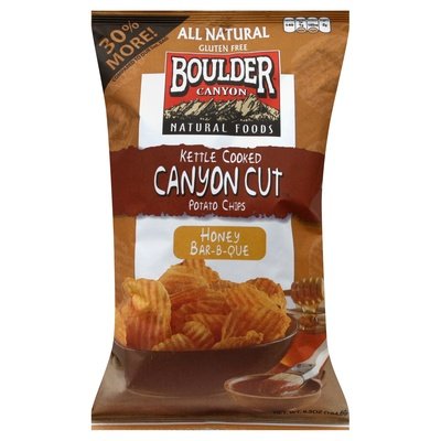 Boulder Canyon Potato Chips Kettle Cooked Honey Bar-B-Que 12/6.5 OZ [UNFI #1137009] [ebt]