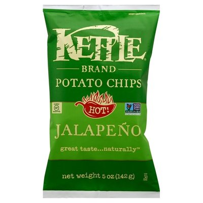 Kettle Brand Potato Chips Jalapeno Hot! 15/5 OZ [UNFI #467985] [ebt]