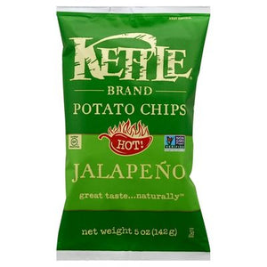 Kettle Brand Potato Chips Jalapeno Hot! 15/5 OZ [UNFI #467985] [ebt]