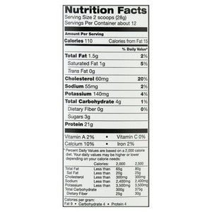 Simply Teras Whey Protein Organic Bourbon Vanilla Grass Fed 1/12 OZ [UNFI #337345] T