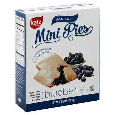 Katz Gf Blubry Mini Pies 6/5.5 OZ [UNFI  #2107969]