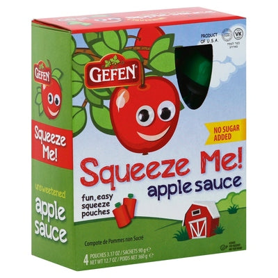 Gefen Apple Sauce Unsweetened 6/4/3.17OZ [UNFI #1985423] [ebt]