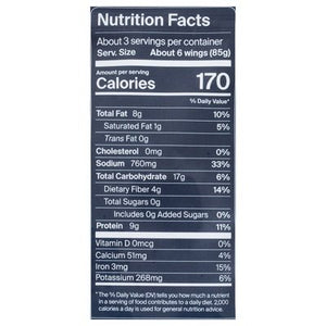 Daring Plant Chicken Wings Buffalo 6/8 OZ [UNFI  #2959427]