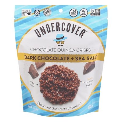 Undercover Chocolate Quinoa Crisps Dark Chocolate + Sea Salt 12/2 OZ [UNFI #2218667] [ebt] T