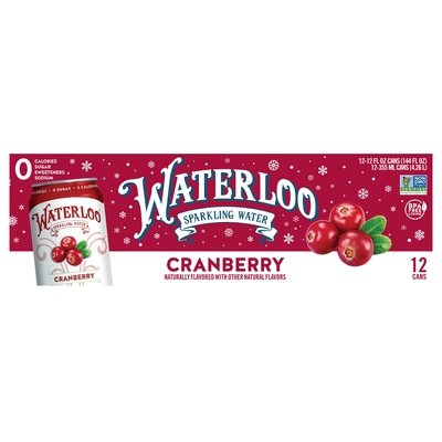 Waterloo Sparkling Water Cranberry 2/12/12 Z [UNFI #2754349] [ebt] T