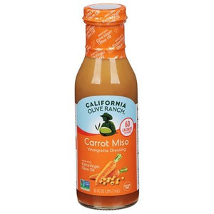 California Olive Ranch Vinaigrette Dressing Carrot Miso 6/10 OZ [UNFI #2830172] [ebt]