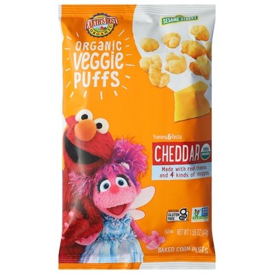 Earths Best Veggie Puffs Cheddar 4/1.55 OZ [UNFI #2672921] [ebt]