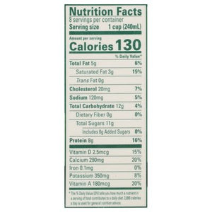 Organic Valley Milk Reduced Fat 2% Milk Fat 6/64 OZ [UNFI #0904672] [ebt] T