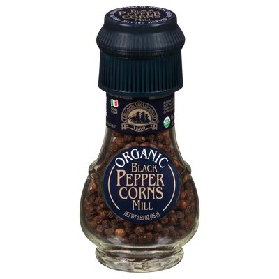 Drogheria & Alimentari Black Peppercorns Mill Organic Grinder 6/1.6 OZ [UNFI #0786244] [ebt]