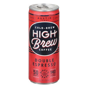 High Brew Coffee Coffee Double Espresso Cold-Brew 12/8 OZ [UNFI #1534981] [ebt]