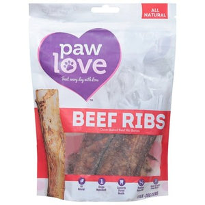 Paw Love Dog Chews All Natural Beef Ribs 6 Pack 6/6 CT [UNFI #2656296]