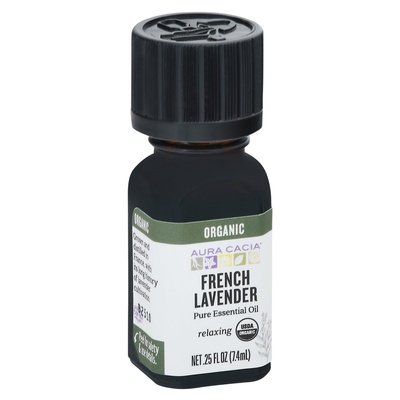 Aura Cacia Essential Oil French Lavender Pure Relaxing 1/.25 OZ [UNFI #2258077] T