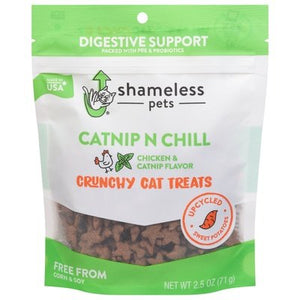 Shameless Pets Cat Treat Catnip N Chill Crunchy 12/2.5 OZ [UNFI #2800506]