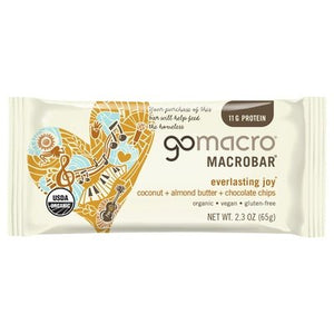 Gomacro Macrobar Coconut + Almond Butter + Chocolate Chips 12/2.3 OZ [UNFI #1838531] [ebt]
