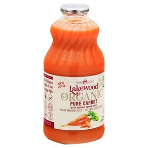 Lakewood Pressed Juice Organic Pure Carrot 6/32 OZ [UNFI #2343762] [ebt]