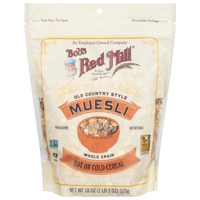 Bobs Red Mill Muesli Whole Grain Old Country Style 4/18 OZ [UNFI #706820] [ebt]