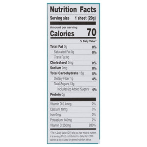 S O S Whole Fruit Snack Raspberry & Strawberry Flavored 4/3.5 OZ [UNFI #2914232] [ebt]