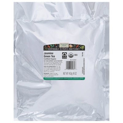 Frontier Nat Prod Co-Op Green Tea Jasmine 1 Lb [UNFI #0551796] [ebt]