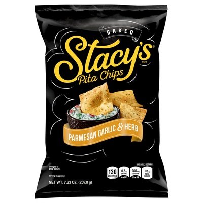 Stacys Pita Chips Parmesan Garlic & Herb Baked 12/7.33 OZ [UNFI #1739655] [ebt]
