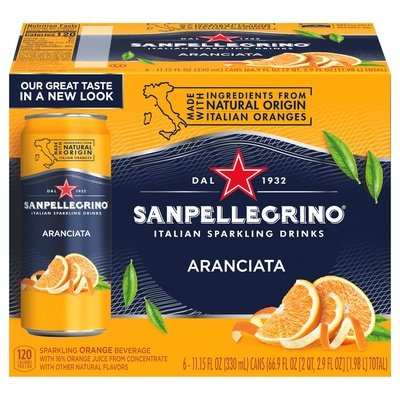 Sanpel Sparkling Bev Aranciata 4/6/11.15Z [UNFI #2802643] [ebt] T
